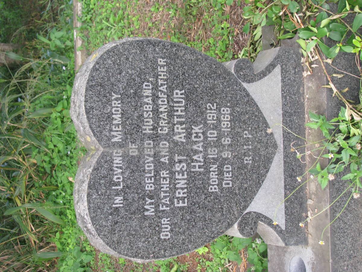 HAACK Ernest Arthur 1912-1968