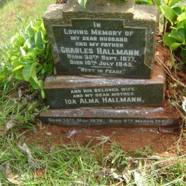 HALLMANN Charles 1877-1945 &amp; Ida Alma 1878-1963