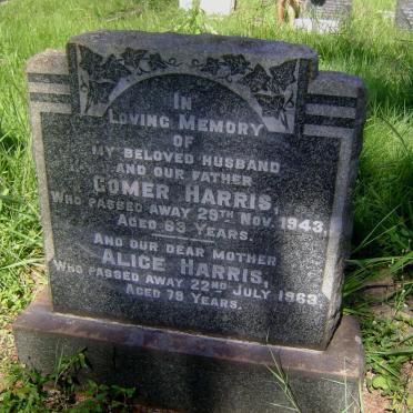 HARRIS Gomer -1943 &amp; Alice -1963