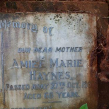 HAYNES Robert Henry -1945 &amp; Amiee Marie -1951