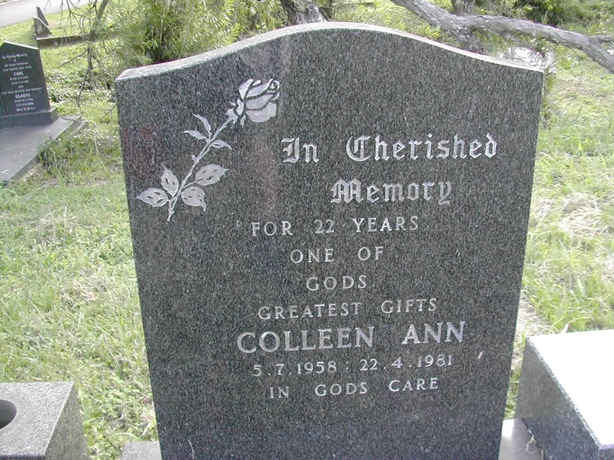 HAMMOND George Frederick 1923-1985 &amp; Daphne Pauline 1925-2011 :: HAMMOND Colleen Ann 1958-1981