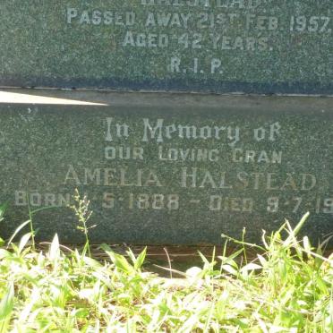 HALSTEAD Amelia 1888-1974 :: HALSTEAD James Henry -1962 &amp; Bertha Christina Augusta -1957