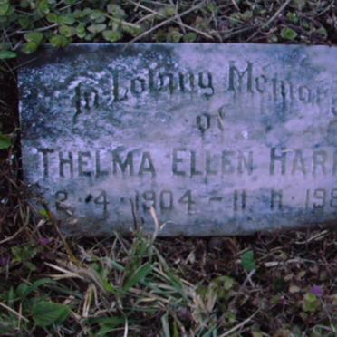 HARRIS Thelma Ellen 1904-1983:: HARRIS Mary J. -1929
