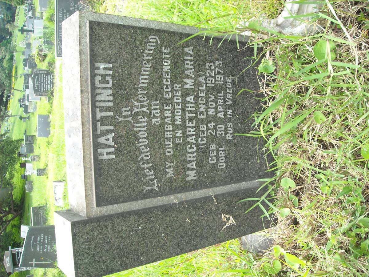 HATTINGH Margaretha Maria nee ENGELA 1923-1973