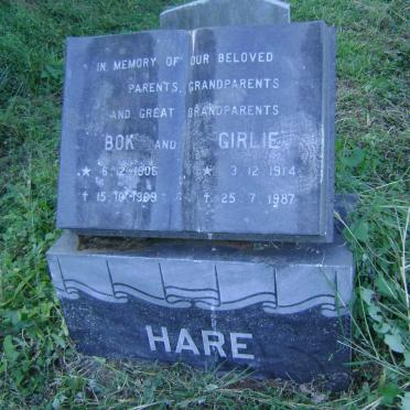 HARE Bok 1906-1969 &amp; Girlie 1914-1987