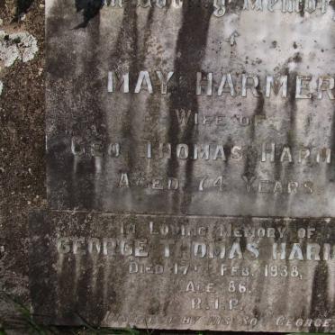 HARMER George Thomas -1938 &amp; May -1934