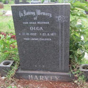 HARVEY Olga 1932-1977