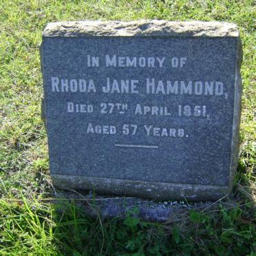 HAMMOND Rhoda Jane -1951