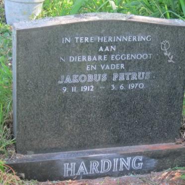 HARDING Jakobus Petrus 1912-1970