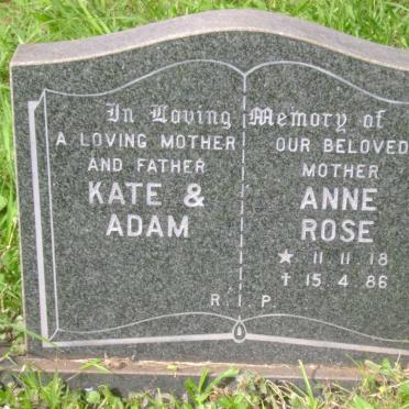 HARDING Adam -1977 &amp; Catherine -1968 :: TIMM Anne Rose 1918-1986