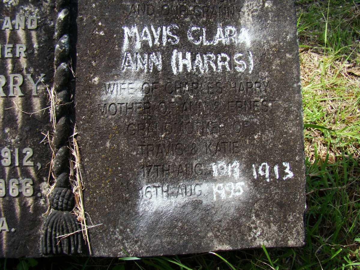 HAYES Mavis Clara Ann nee HARRIS 1913-1995