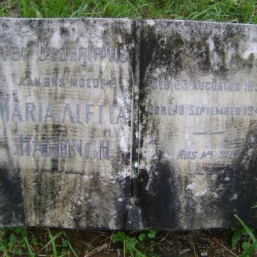 HATTINGH Maria Aletta 1859-1944