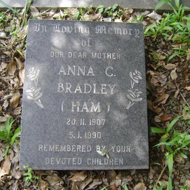 BRADLEY Anna C. nee HAM 1907-1990