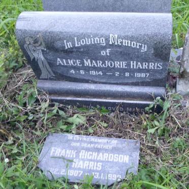 HARRIS Frank Richardson 1907-1990 &amp; Alice Marjorie 1914-1987