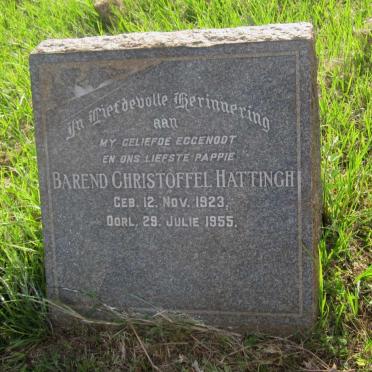 HATTINGH Barend Christoffel 1923-1955