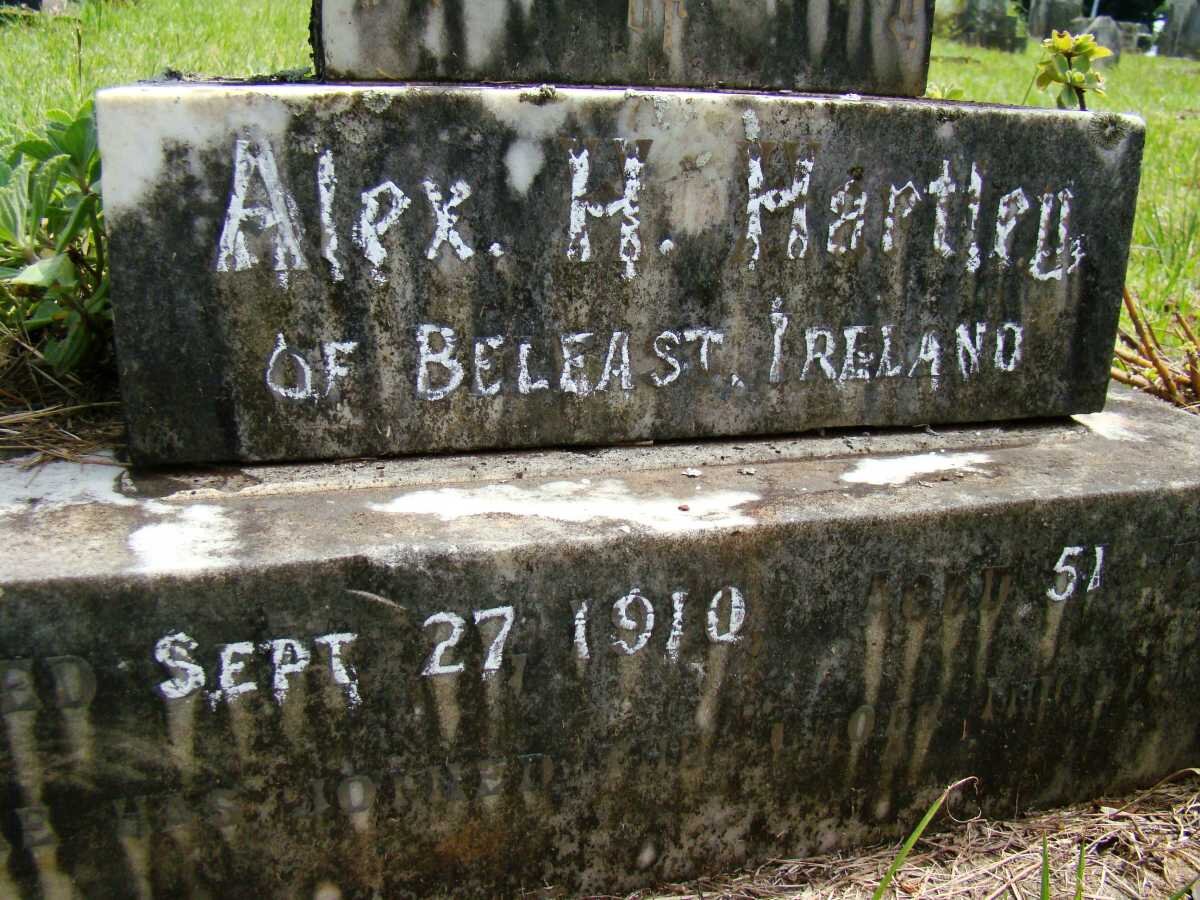 HARTLEY Alexander Holmes  -1910