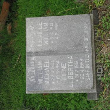 HOUGHTON William Michael 1904-1954 :: HOUGHTON Irene Albertha 1912-1998 :: HOUGHTON Neville William 1941-1998