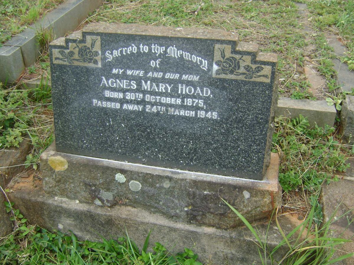 HOAD Agnes Mary 1875-1945