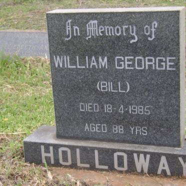 HOLLOWAY William George -1985