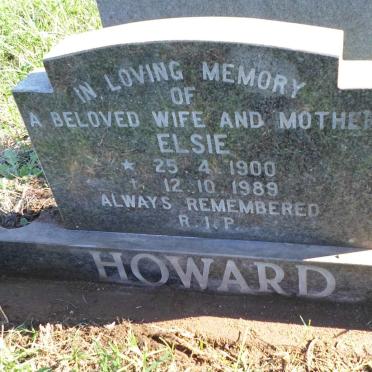 HOWARD Elsie 1900-1989