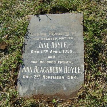 HOYLE John Blackburn -1964 &amp; Jane -1953