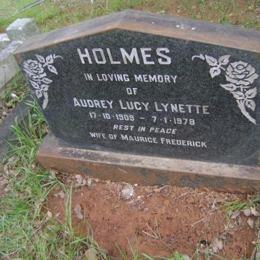 HOLMES Audrey Lucy Lynette 1909-1978