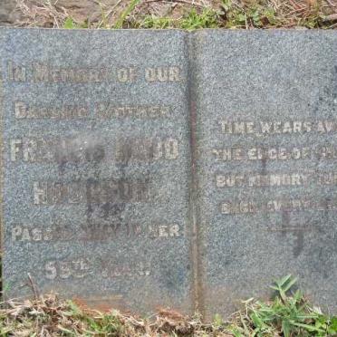 HODGSON Frances Maud -1936