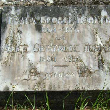 HORNER Frank George 1864-1929 &amp; Alice Gertrude 1864-1952