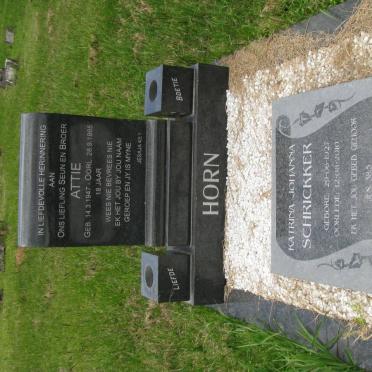 HORN Attie 1947-1965 :: SCHRICKKER Katrina Johanna 1927-2010