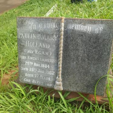 HOLLAND Pauline Mary nee EGAN 1884-1962