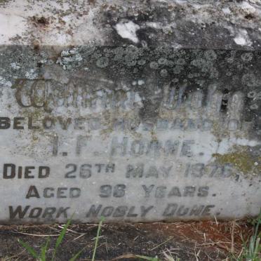 HORNE William John -1976