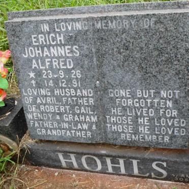 HOHLS Erich Johannes Alfred 1926-1991