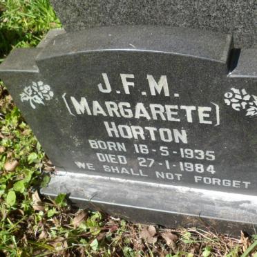 HORTON J.F.M. 1935-1984