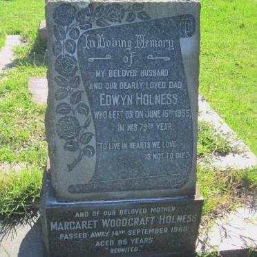 HOLNESS Edwyn -1955 &amp; Margaret WOODCRAFT -1960