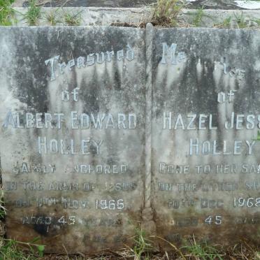 HOLLEY Albert Edward -1966 &amp; Hazel Jessie -1968
