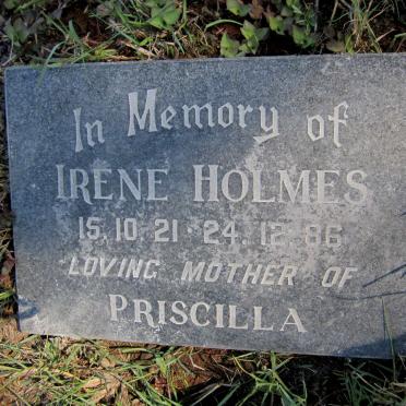 HOLMES Irene 1921-1986