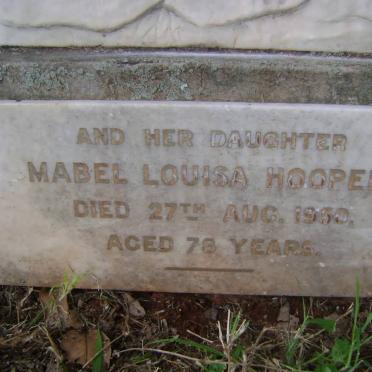 HOOPER Mary Louisa Boucher -1926 :: HOOPER Mabel Louisa -1950