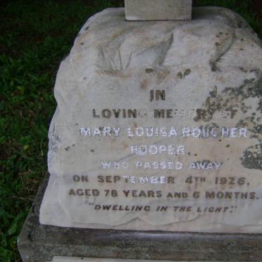 HOOPER Mary Louisa Boucher -1926 :: HOOPER Mabel Louisa -1950
