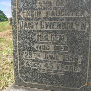 HOLDEN Alfred F. -1927 :: HOLDEN Alice Ann -1955 :: HOLDEN Daisy Gwendolyn -1956