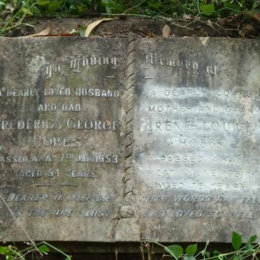 HOBBS Frederick George -1953 &amp; Irene Louise 1981