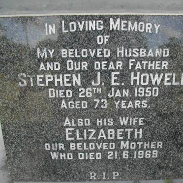 HOWELL Stephen J.E. -1950 &amp; Elizabeth -1969 :: HOWELL Tristan Johnstone 2003-2003 