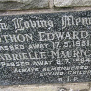 VICTOR Othon Edward -1951 &amp; Gabrielle Mauricia -1964