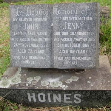 HOINES John -1956 &amp; Jenny -1969