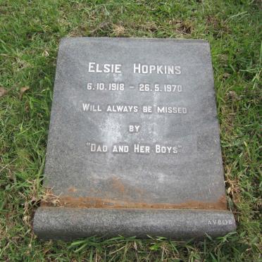 HOPKINS Elsie 1918-1970