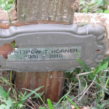 HORNER Matthew 1938-2010