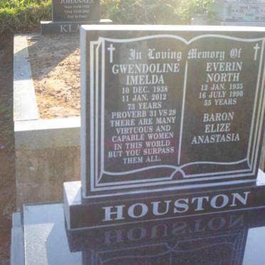 HOUSTON Everin North 1935-1990 &amp; Gwendoline Imelda 1938-2012