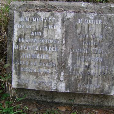 HOWARD Albert Ledger -1954 &amp; Helen Kathleen -1940