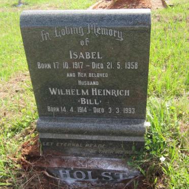 HOLST Wilhelm Heinrich 1914-1993 &amp; Isabel 1917-1958