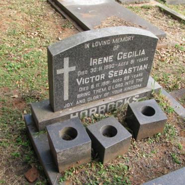 HORROCKS Victor Sebastian -1991 &amp; Irene Cecilia -1990