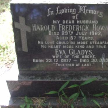 HOWARD Harold Frederick -1962 &amp; Eva Gladys 1907-1998